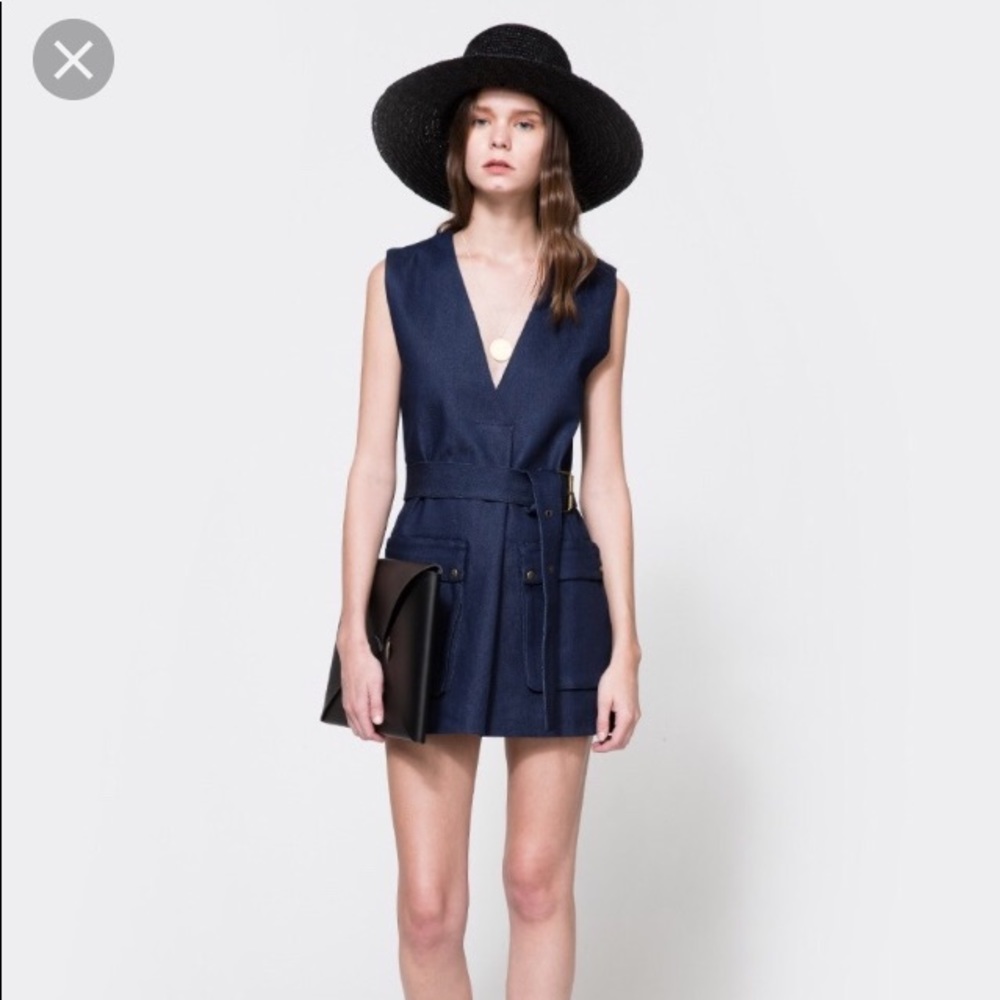 Denim mini dress